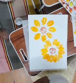 Flower painting
